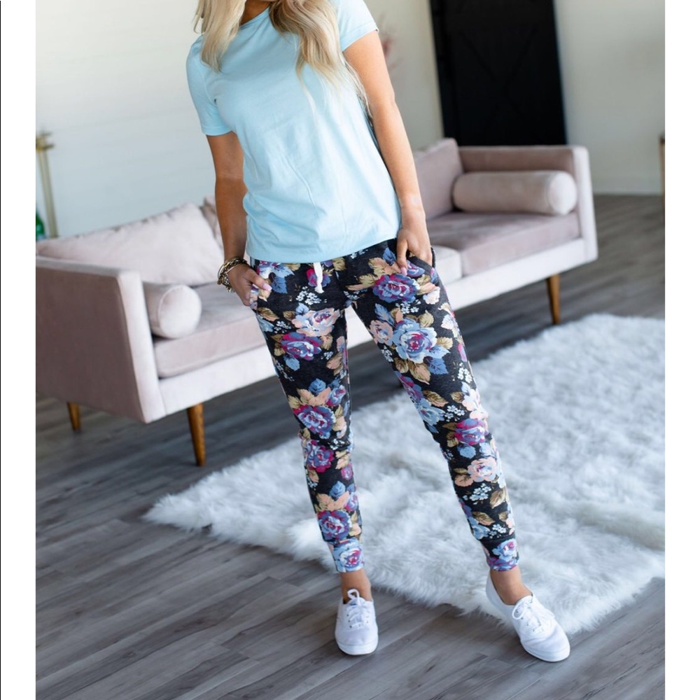 Floral Joggers